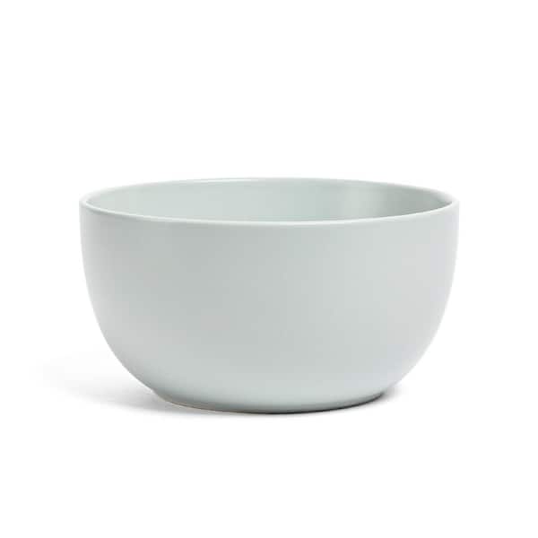 Coupe 8.1 in. 73.6 fl. oz. Semi-Matte Fog Blue Hand-Finished Stoneware Tall Serving Bowl