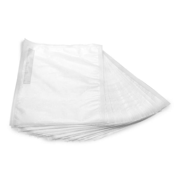 Pre-Cut Vacuum Sealer, Food Vacuum Sealer Heavy Duty Food Grade Plastic, Microwave and Freezer Safe, 100 pcs