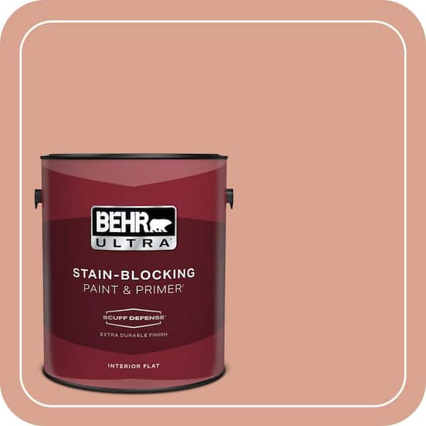 BEHR ULTRA 1 gal. Home Decorators Collection #HDC-CT-13 Apricotta Extra Durable Flat Interior Paint & Primer