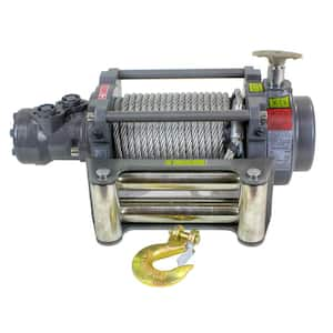 10000 lbs. Hydraulic Winch - Steel Cable Included