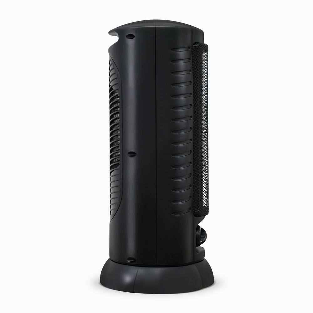 Proaira Black Ceramic Electric Tower Space Heater with Thermostat
