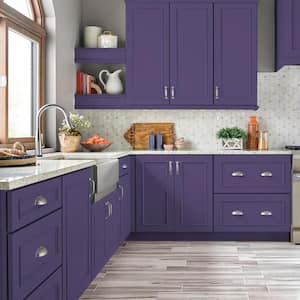 1 qt. #MQ4-28 Purple Sky Satin Enamel Interior/Exterior Cabinet, Door & Trim Paint