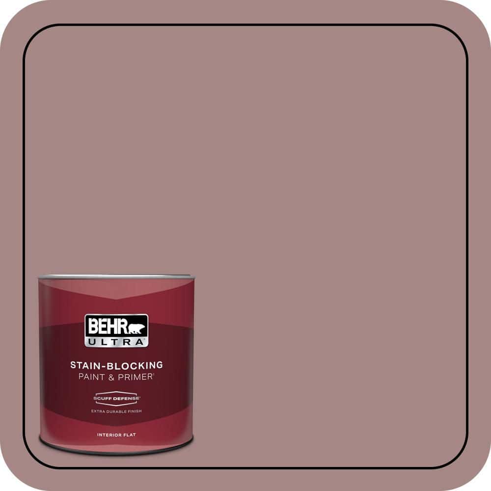 1 qt. #120F-4 Blackberry Mocha Extra Durable Flat Interior Paint & Primer price history on PriceWatchPro