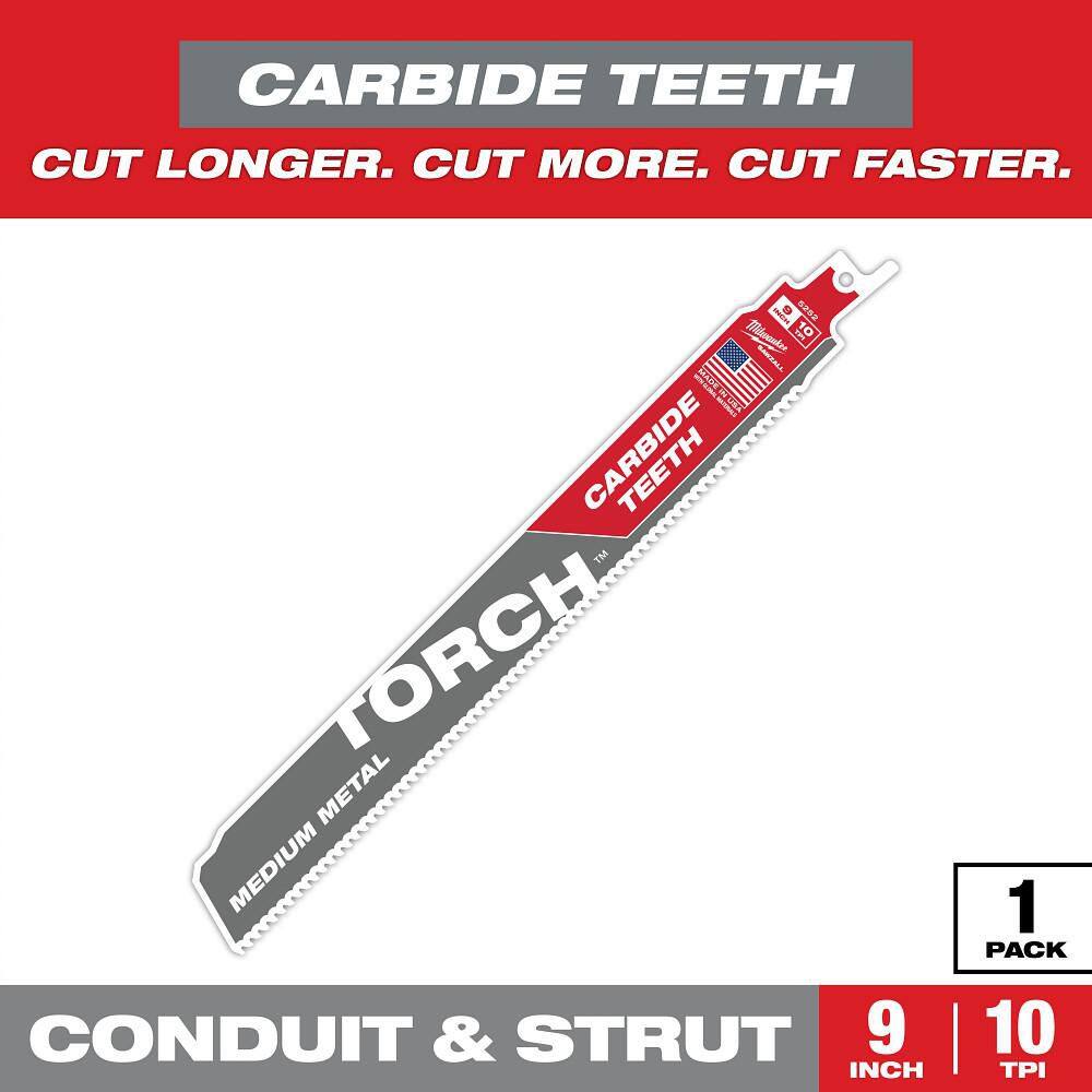 9 in. 10 TPI Carbide Medium Metal Cutting Sawzall Reciprocating Saw Blade (1-Pack) price history on PriceWatchPro