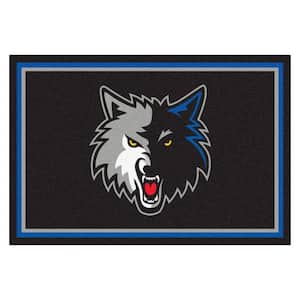 NBA Minnesota Timberwolves Blue 5 ft. x 8 ft. Indoor Area Rug