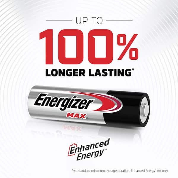 MAX AA Batteries (4-Pack), Double A Alkaline Batteries