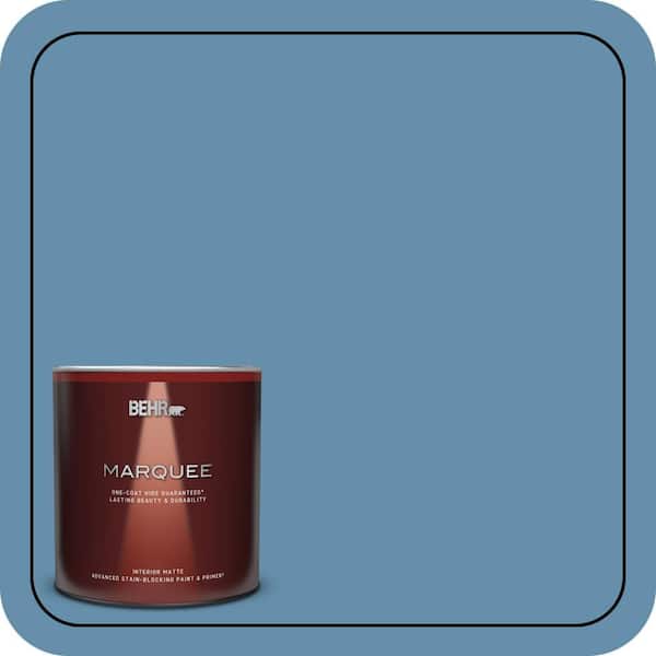 BEHR MARQUEE 1 qt. #S500-5 Treasure Map One-Coat Hide Matte Interior Paint & Primer