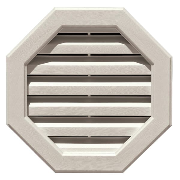 Novik 16 in. Octagonal Gable Vent in Sandstone (Overall 17 in. x 17 in. x 1.88 in.)