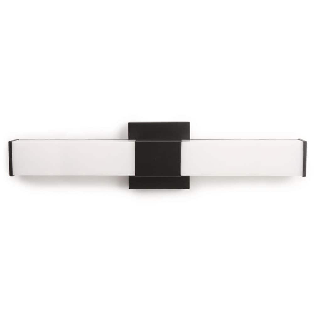30 in. Black Dimmable Integrated LED Vanity Light Bar with Frosted Lens, 5-CCT Selectable, 90 CRI Modern Bath Fixture price history on PriceWatchPro
