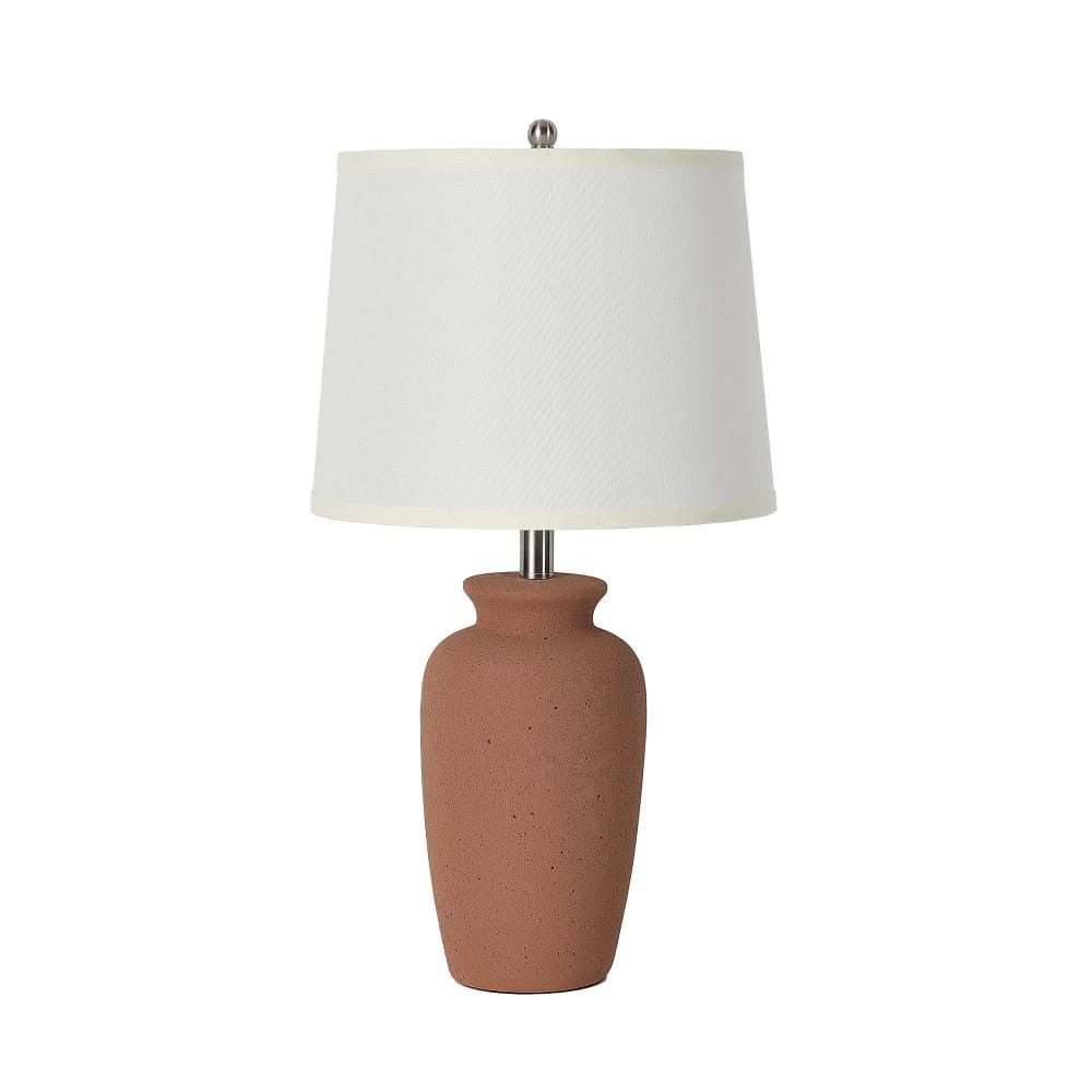 1-Pack 25 in.H Earth Brown Touch Dimmable Ceramic Table Lamp with Detachable Fabric Lampshade & Warm Light Bulbs price history on PriceWatchPro