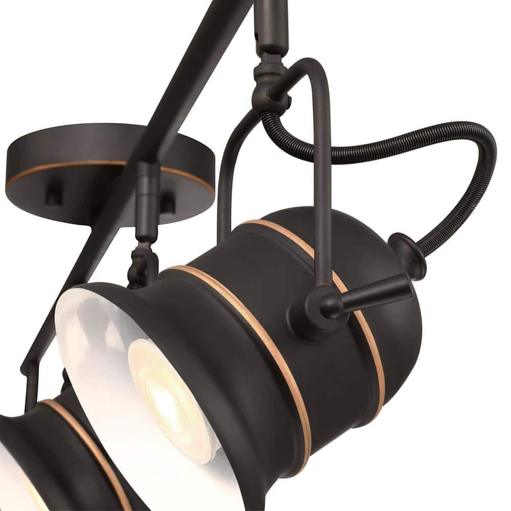 Boswell Oil Rubbed Bronze 4-Light Industrial Track Light