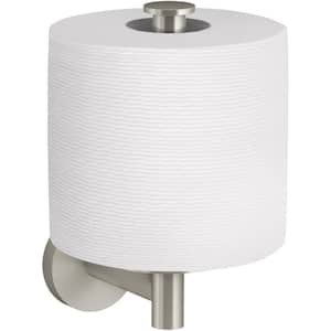 Elate Vertical Toilet Tissue Holder in Vibrant Brushed Nickel
