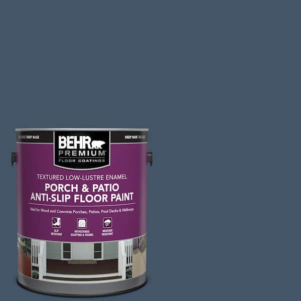 1 gal. #PFC-60 Deep Galaxy Textured Low-Lustre Enamel Interior/Exterior Porch and Patio Anti-Slip Floor Paint