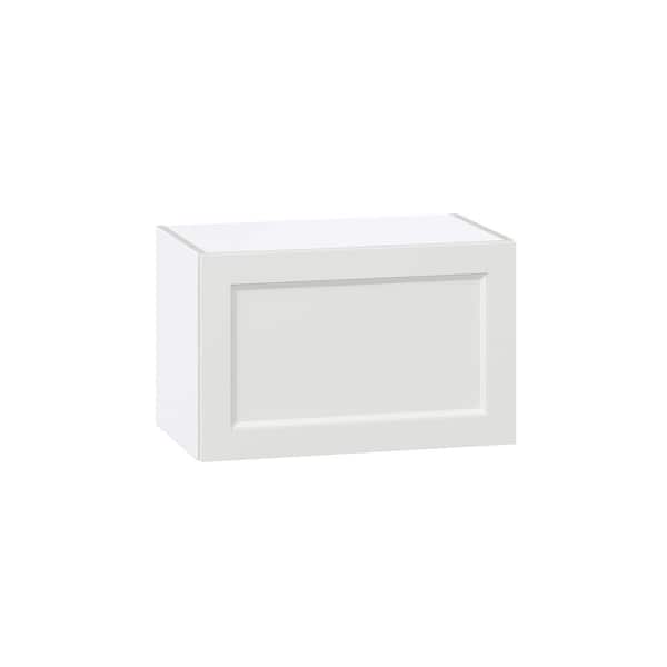 J COLLECTION Laramie 24 in. W x 14 in. D x 15 in. H Assembled Wall Bridge Kitchen Cabinet in Painted Bright White with Lift Up Door