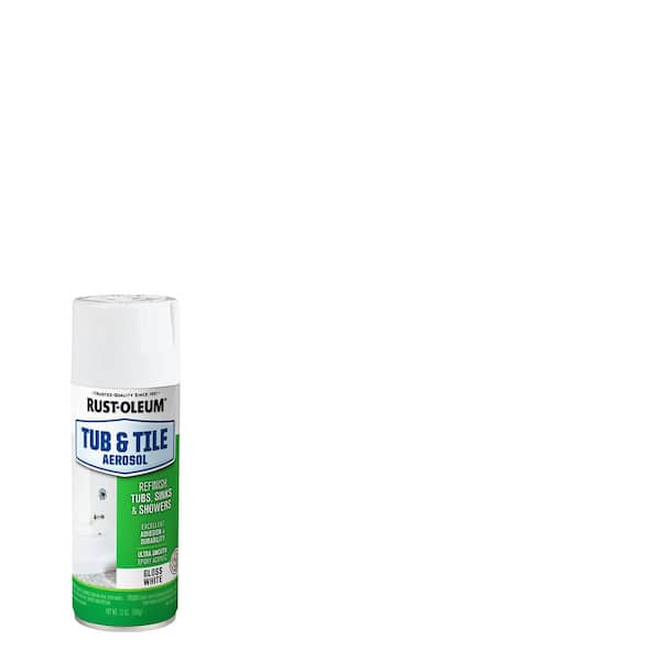 Rust-Oleum Specialty 12 oz. Gloss White Tub and Tile Refinishing Spray Paint (6-Pack)
