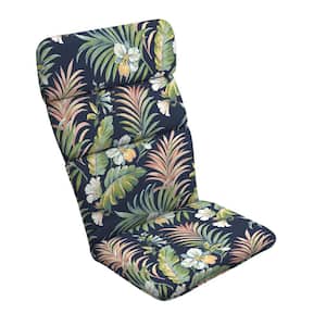 20 in. x 45.5 in. Simone Blue Tropical Outdoor Adirondack Chair Cushion