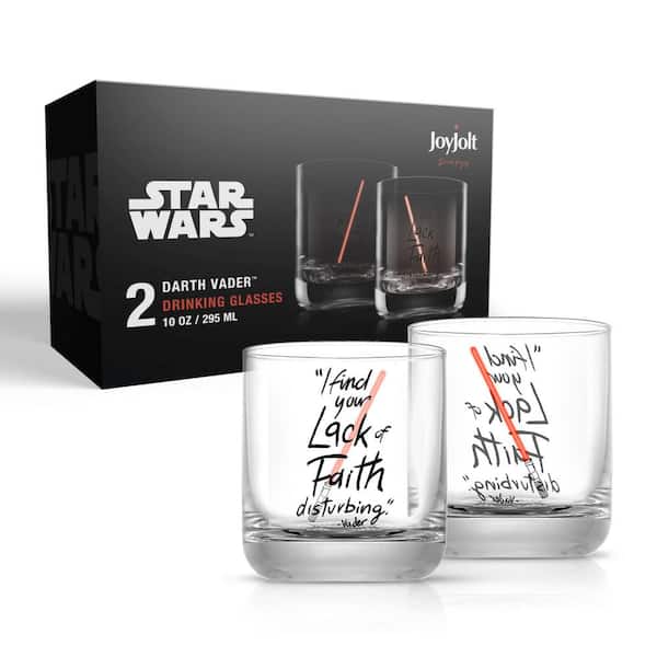JoyJolt® Star Wars™ 15.oz. New Hope Darth Vader Red Lightsaber Stemless Drinking  Glass, 2ct.