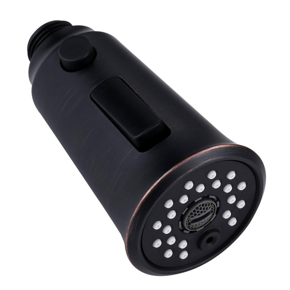 WOWOW 1/2 in. Kitchen Faucets Head with 3 Spray Modes in Oil Rubbed