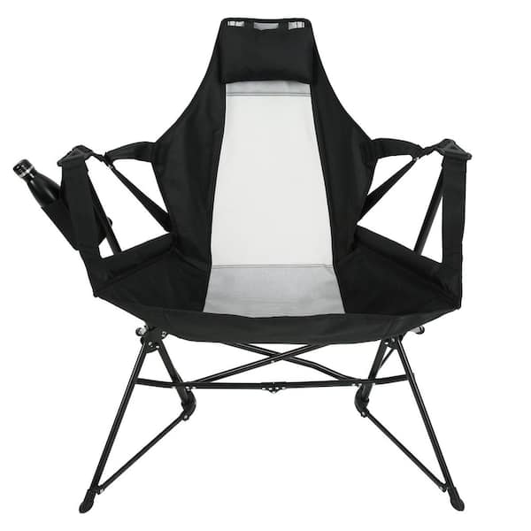Otryad Hammock Camping Chair, Folding Portable Metal Outdoor Rocking Chair, Aluminum Alloy Adjustable Back Swinging Chair