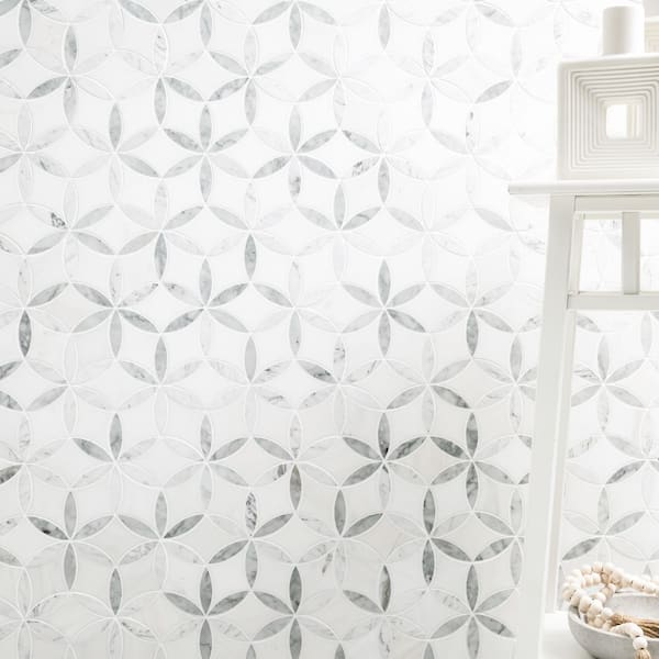 MSI Take Home Tile Sample - La Fleur 6 in. x 6 in. x 8mm Polished