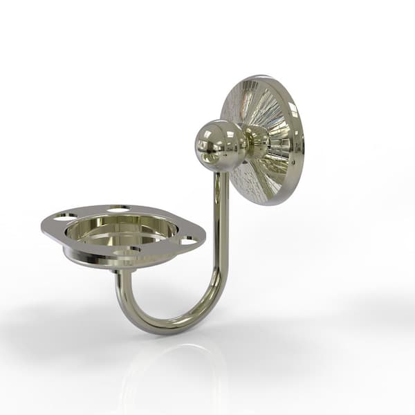 Allied Brass Prestige Monte Carlo Tumbler and Toothbrush Holder in Polished Nickel