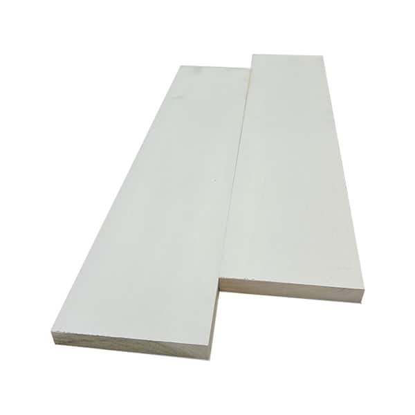 1 in. x 6 in. x 8 ft. Pre-Primed Poplar S4S Hardwood Board (2-Pack)