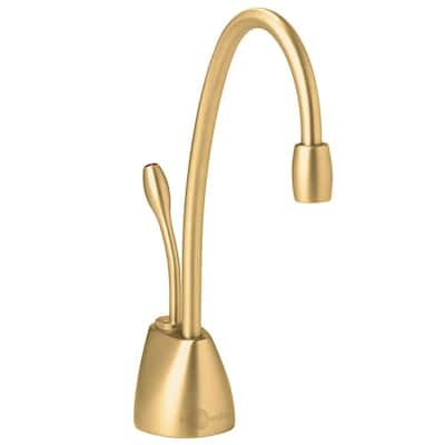 Indulge Contemporary Series 1-Handle 8.4 in. Faucet for Instant Hot Water Dispenser in Brushed Bronze