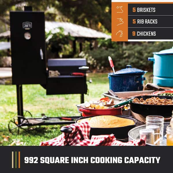 OKLAHOMA JOE'S Bandera Vertical Offset Charcoal Smoker and Grill