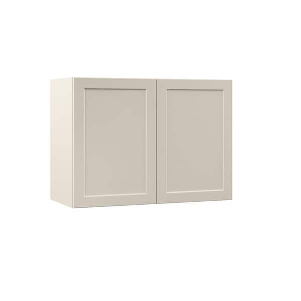 Hampton Bay Designer Series Melvern 33 in. W 15 in. D 24 in. H Assembled Shaker Wall Kitchen Cabinet in Cloud