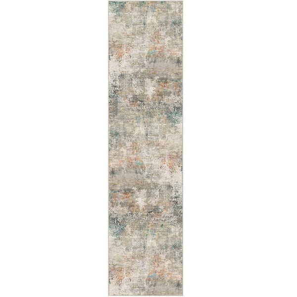 HaiiMeid Roman Holiday Multicolor 2 ft. x 8 ft. Washable Modern Abstract Runner Rug