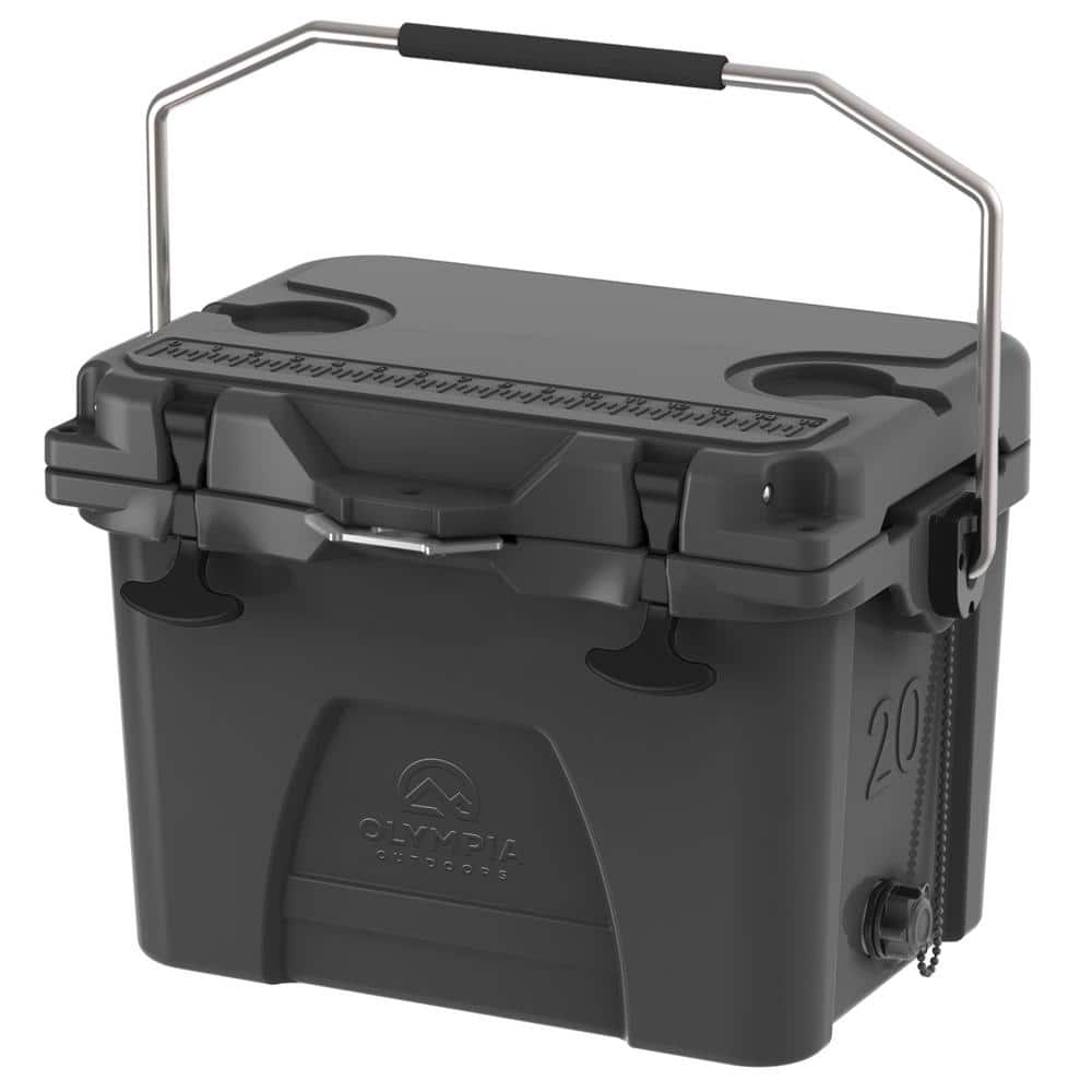 OLYMPIA High Performance Gray 20 QT. Portable Chest Cooler