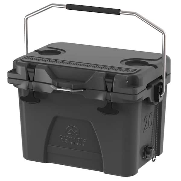 High Performance Gray 20 QT. Portable Chest Cooler - Durable Construction, Insulated Design, Outdoor Ready