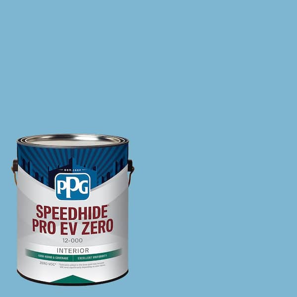 Speedhide Pro EV Zero 1 gal. PPG1238-4 Harbor Sky Eggshell Interior Paint