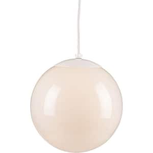 1-Light White Pendant