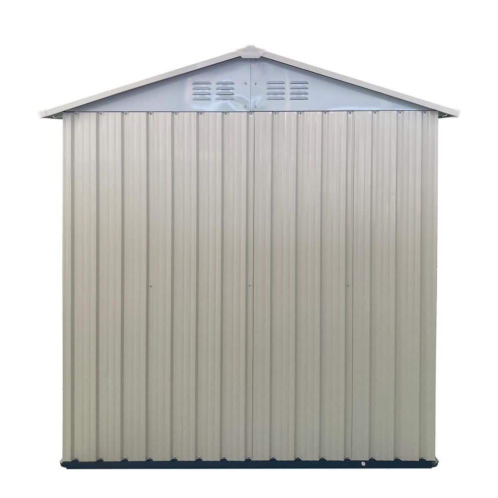 3 ft. W x 5 ft. D Outdoor Metal Storage Shed with Sliding Doors, Tools Storage Shed, White price history on PriceWatchPro