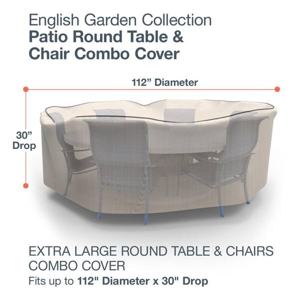FREE SHIP Budge P5A10SF1-N Square Outdoor Dining Set Cover 100" x 100" x 30" 