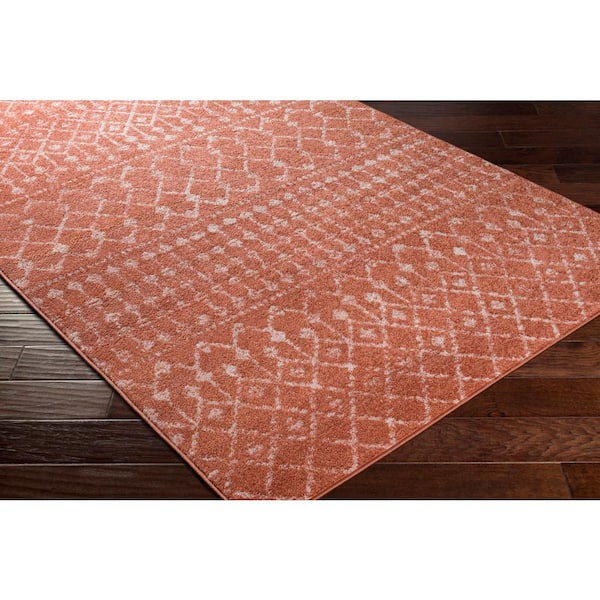 Ezio Burnt Orange 8 ft. x 10 ft. Indoor Area Rug