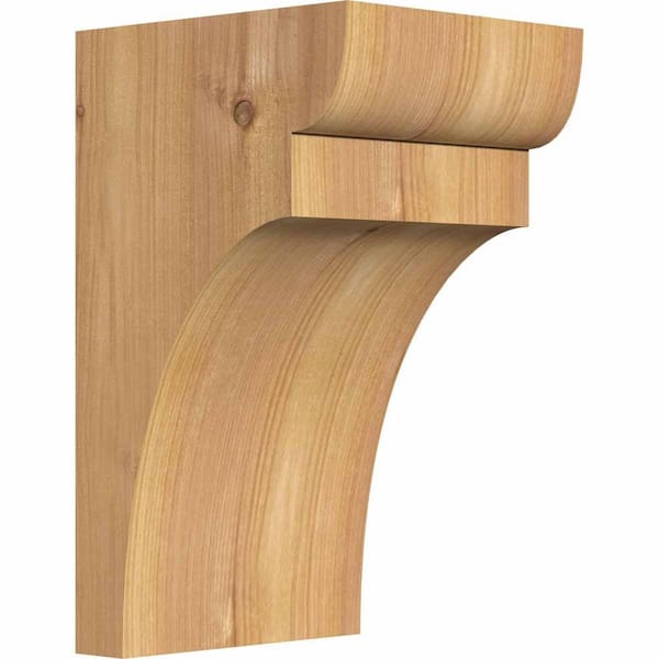 Ekena Millwork 5-1/2 in. x 6 in. x 10 in. Western Red Cedar Yorktown Smooth Corbel