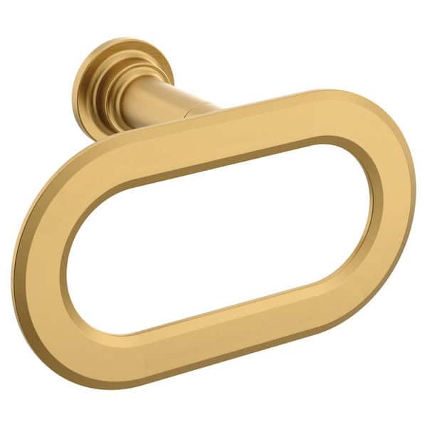 Greenfield Wall Mounted Towel Ring in Brushed Gold