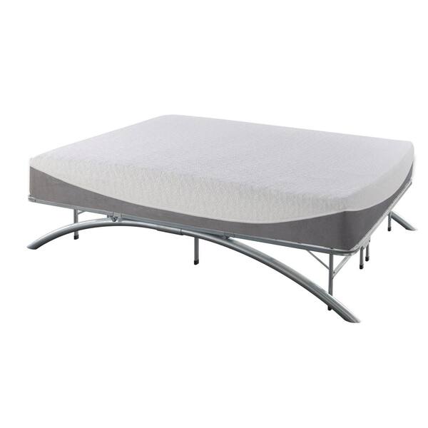Rest Rite Twin-Size Dome Arc Platform Bed Frame in Silver