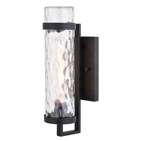 Outdoor ADA Wall Lantern ASHHILL21 14 Textured Black Candelabra 並行輸入品 Smeike Exterior Light Fixtures, Outdoor Wall Light⁄Lantern, Large