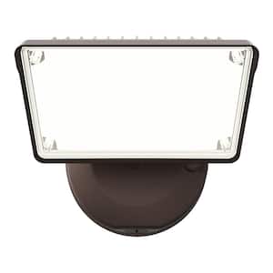 TGS 120-Watt 90° Bronze Outdoor Integrated LED Flood Light