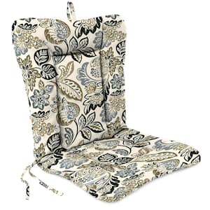 38 in. L x 21 in. W x 3.5 in. T Outdoor Wrought Iron Chair Cushion in Dailey Pewter