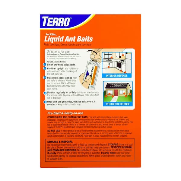 TERRO Indoor Liquid Ant Killer Baits (12-Count) T300B - The Home Depot