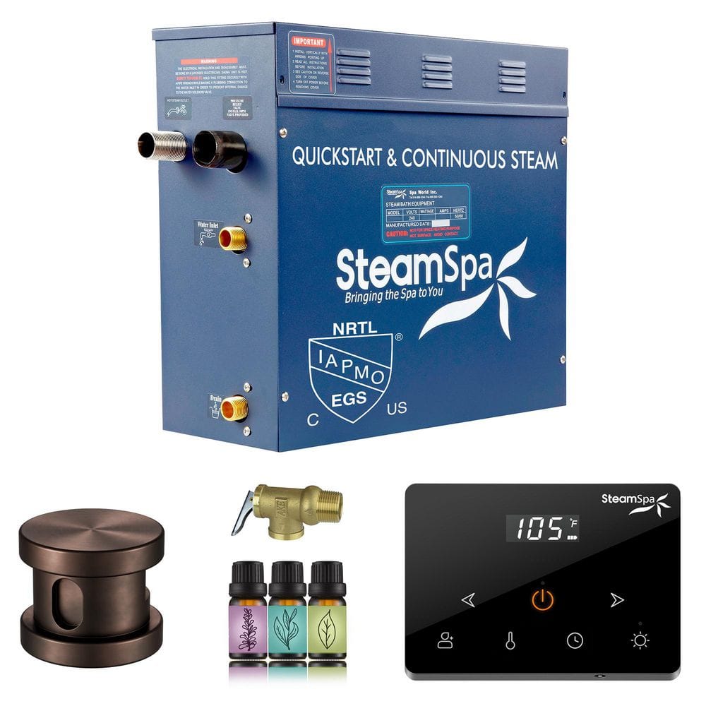 Oasis Series 7500-Watt Steam Generator with Continuous Steam Plus Fully Wireless Handheld Control in Oil Rubbed Bronze price history on PriceWatchPro