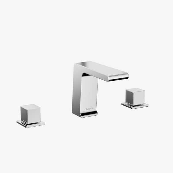 CRANACH FARNE 8 in. Widespread Double Handles Bathroom Faucet in Polished Chrome Valve Included (1-Pack)