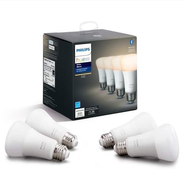 Philips Hue 60-Watt Equivalent Soft White A19 Dimmable LED Smart Light Bulb 2700K (16-Pack)