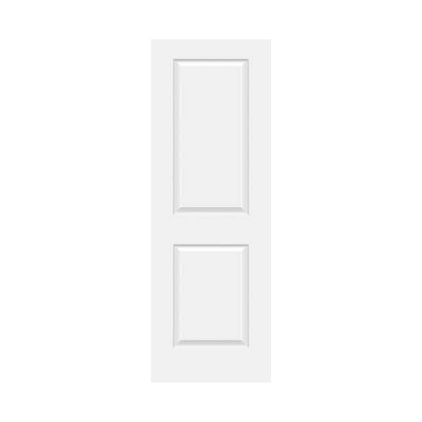 28 x 80 in. Pre-drilled White Primed Hollow Core Wood 2 Panel