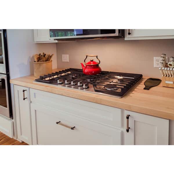Swaner Hardwood 6 ft. L x 25 in. D x 1.5 in. T Finished Maple Solid Wood Butcher Block Countertop With Square Edge