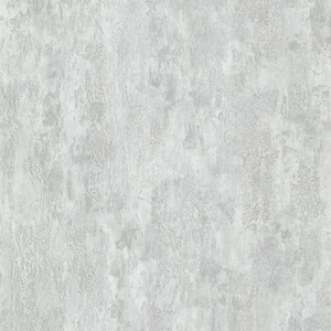 Deimos Silver Distressed Texture Non Woven Paper Non-Pasted Metallic Wallpaper